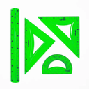 JUEGO REGLAS CAMPUS 4PZS FLEXIBLE VERDE