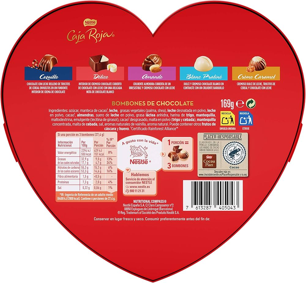 NESTLE CAJA ROJA CORAZON 150G