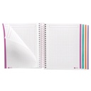 NOTEBOOK A5 120H 4COL CUADROS 5X5 70GR SPRING DAWN