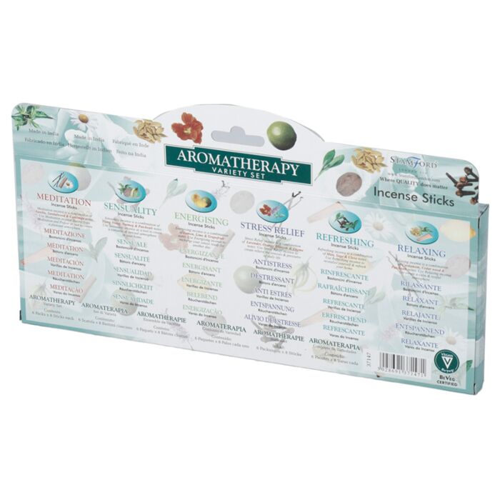 SET DE 6 AROMAS VARILLAS INCIENSO STAMFORD-AROMATICO