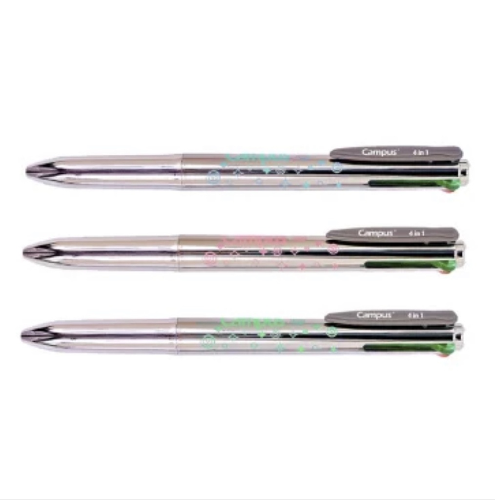 BOLIGRAFO CAMPUS 4EN1 METALIZADO