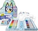 MALETIN 45 PIEZAS BLUEY PARA COLOREAR CON STICKERS