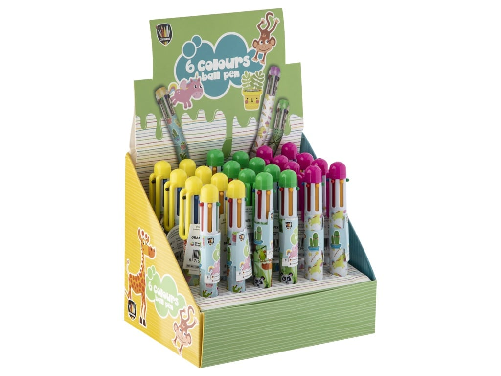 BOLIGRAFO 6 COLORES 180003