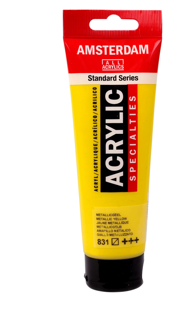 ACRILICO 120ML AMARILLO METALICO