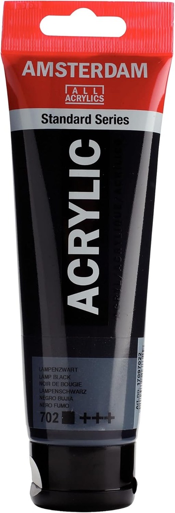 ACRILICO 120ML NEGRO BUJIA