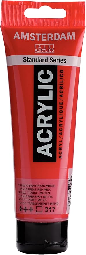 ACRILICO 120ML ROJO TRANS.MED