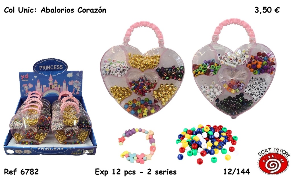 ABALORIOS ESTUCHE CORAZON 6782
