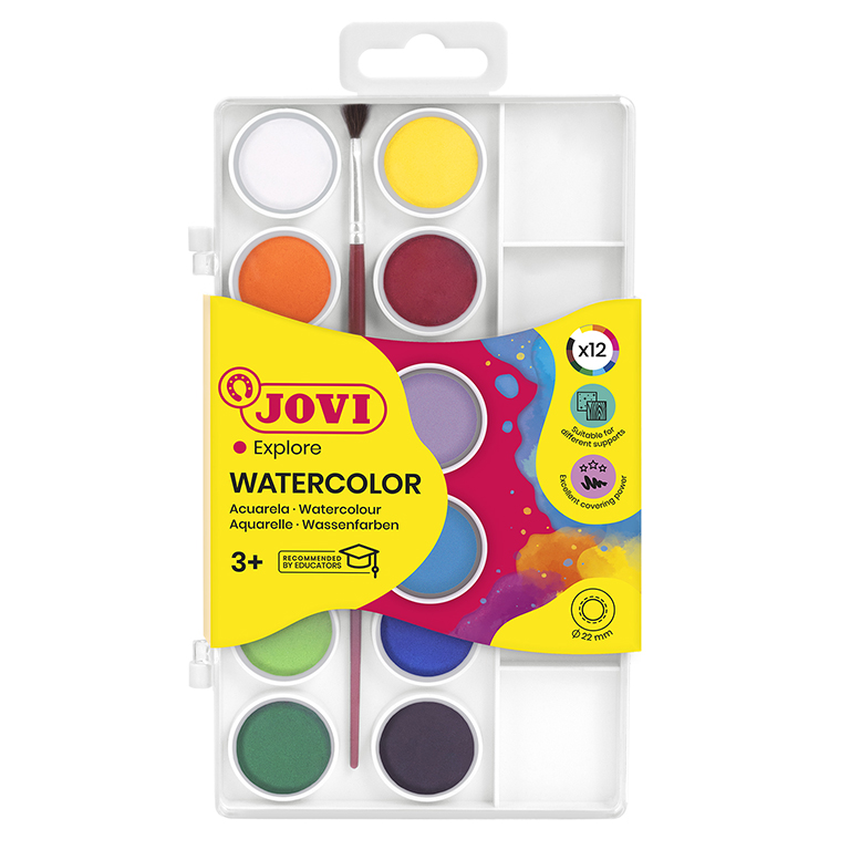 ACUARELA JOVI 12 PASTILLAS