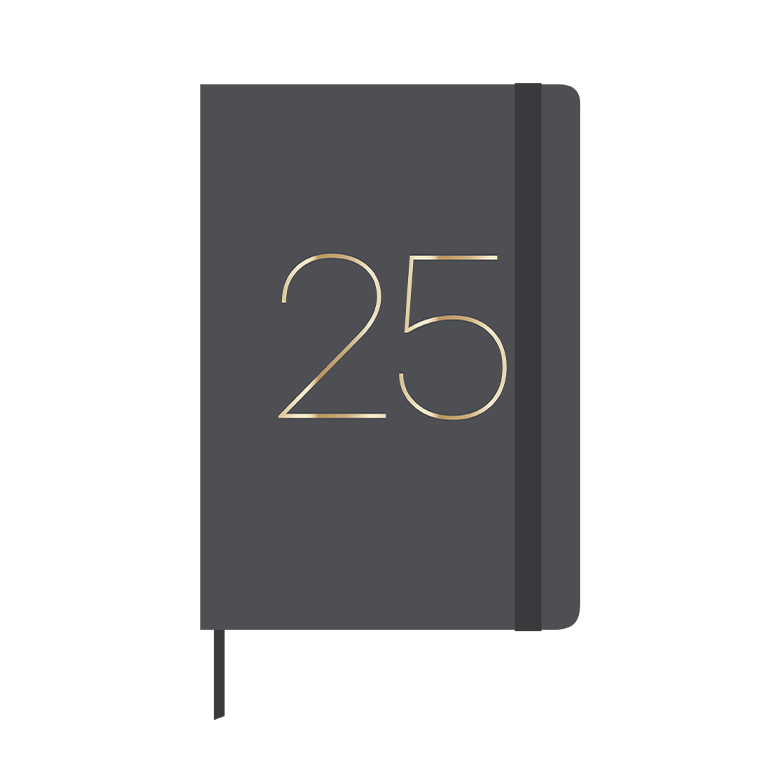 AGENDA ANUAL 2025 A5 SV GRIS