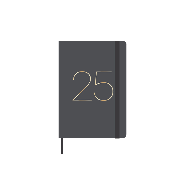 AGENDA ANUAL 2025 A6 SV GRIS