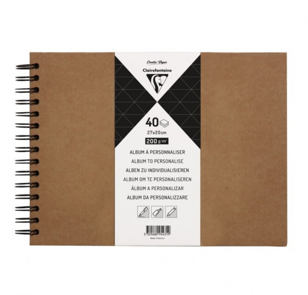 ALBUM T/D KRAFT 27x20 40H 200G 95431C