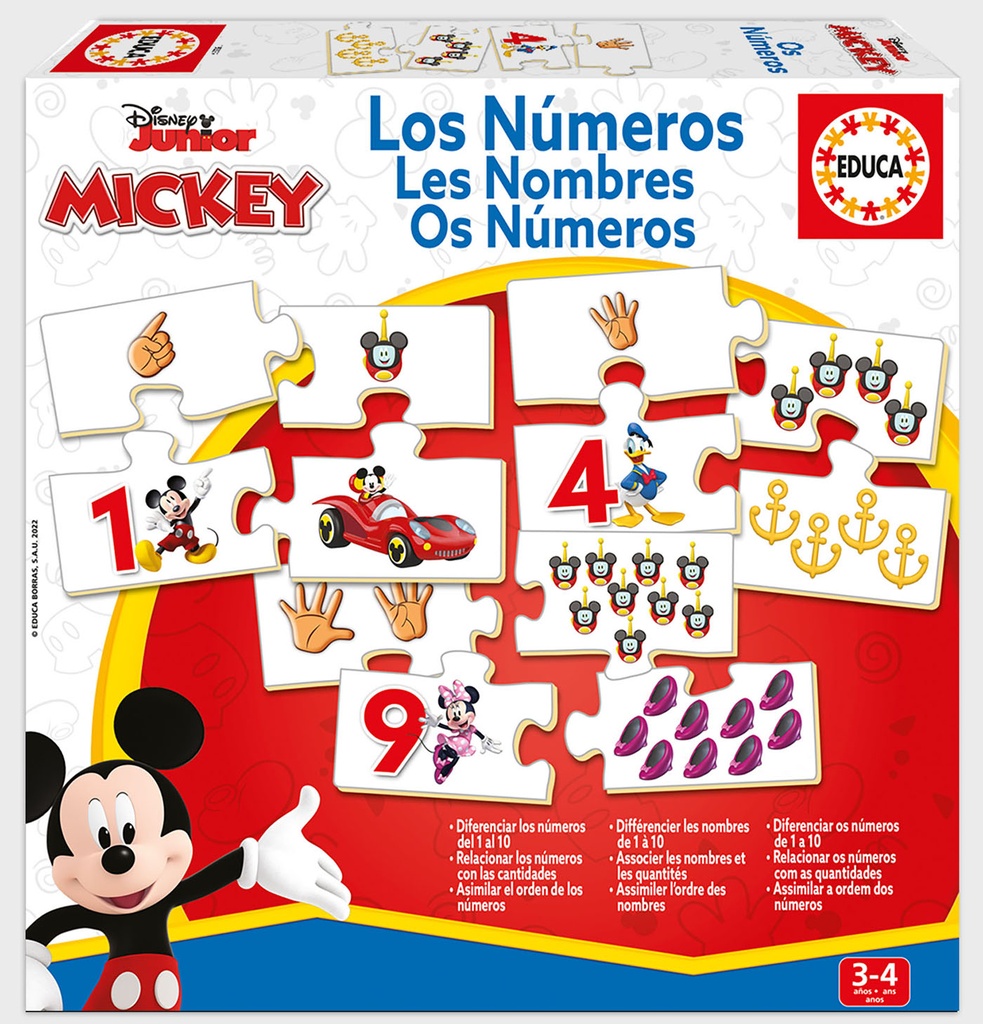 APRENDO NUMEROS MICKEY 19327