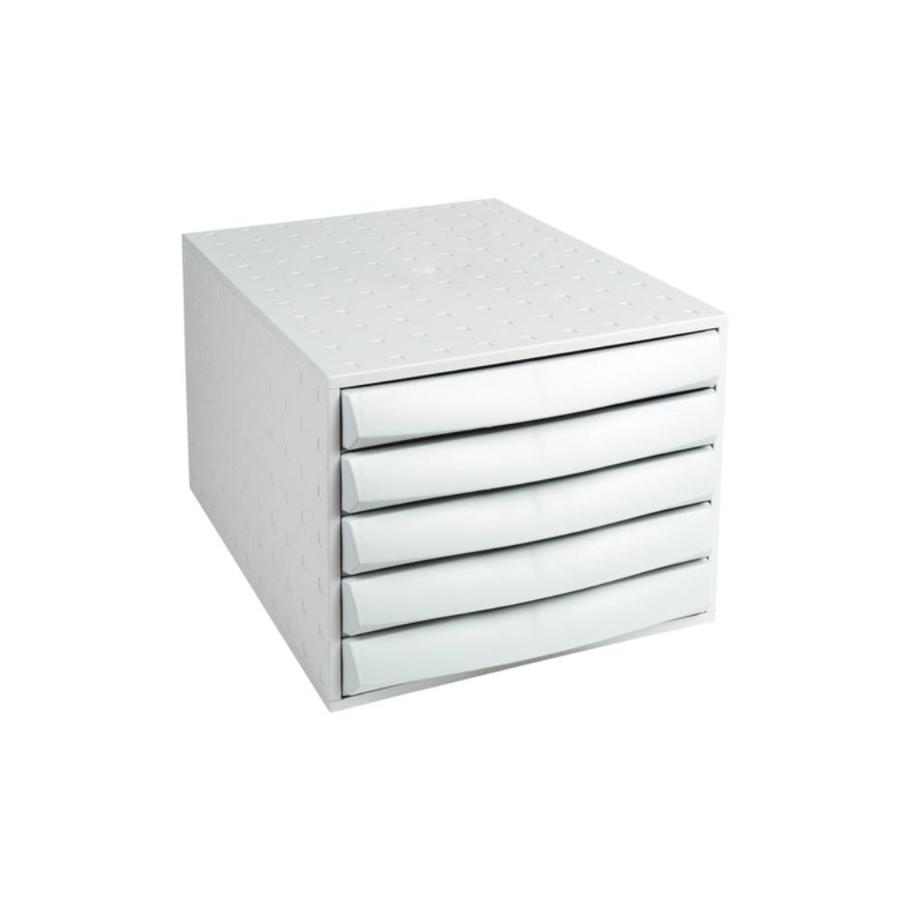 ARCHIVADOR 5CAJ.GRIS/GRIS