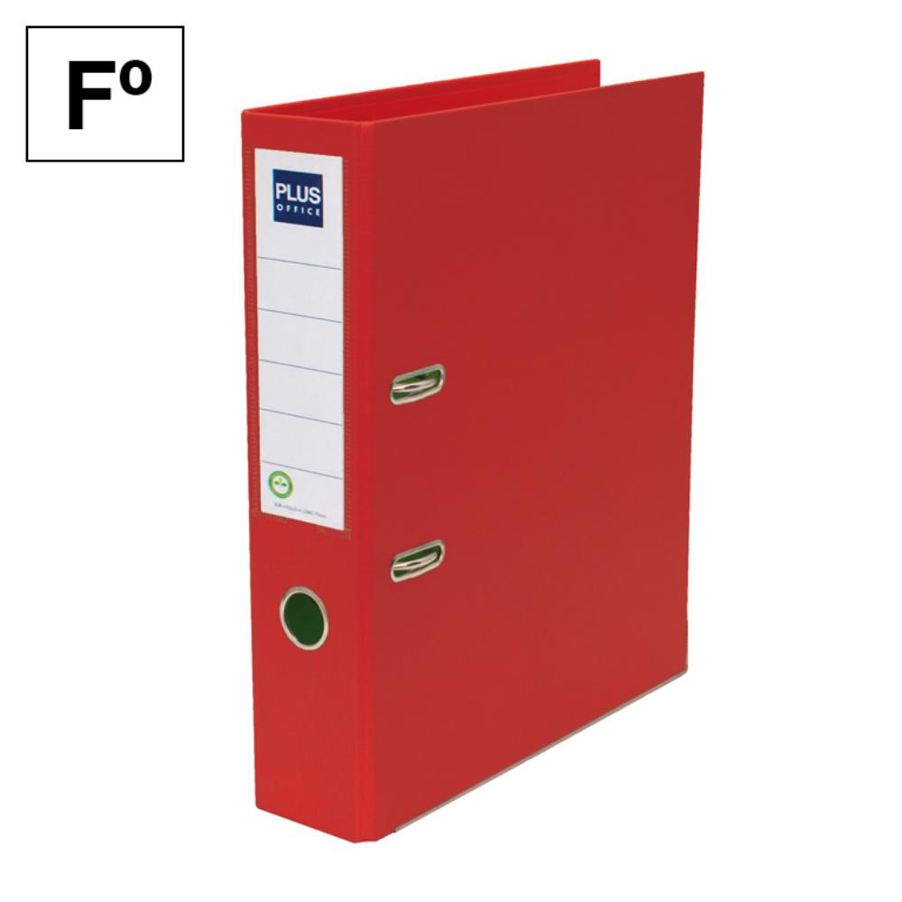 ARCHIVADOR F L/A FORRADO ROJO