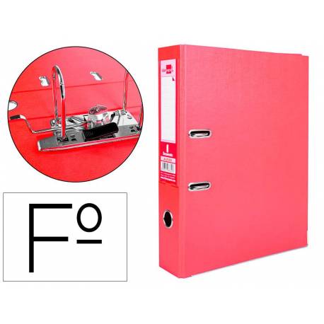 ARCHIVADOR L/A LIDER FOLIO ROJ