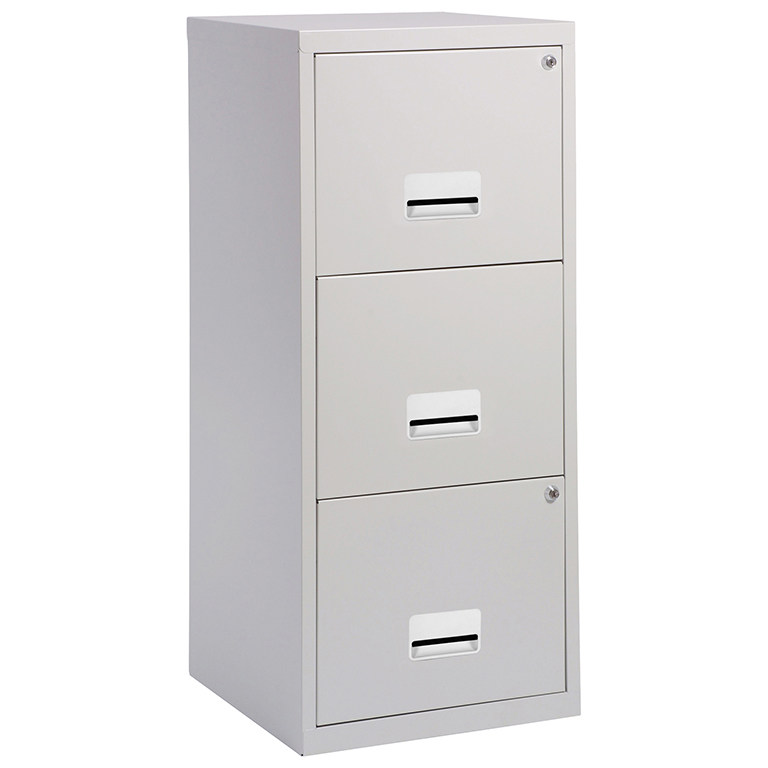 ARCHIVADOR MAXI 3 CAJONES GRIS