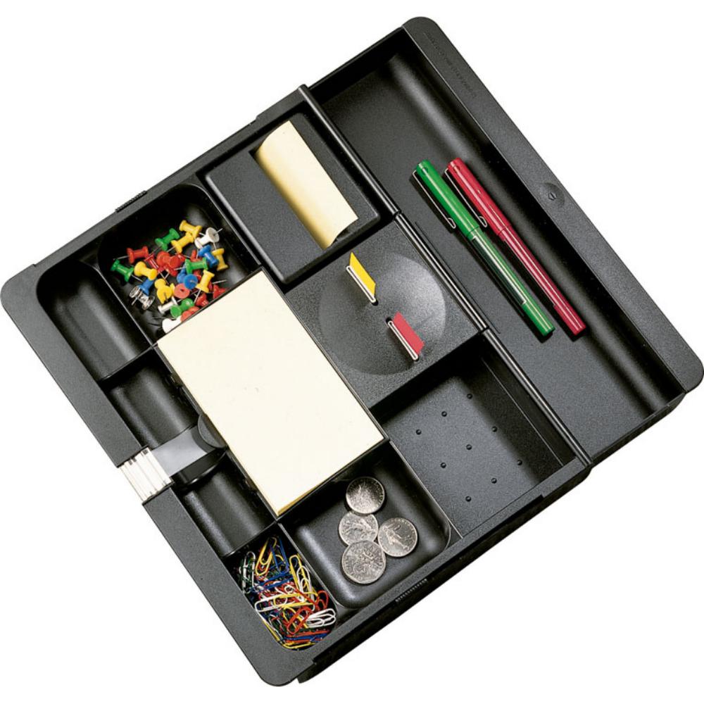 BANDEJA ORGANIZ.CAJON 3M NEGRO