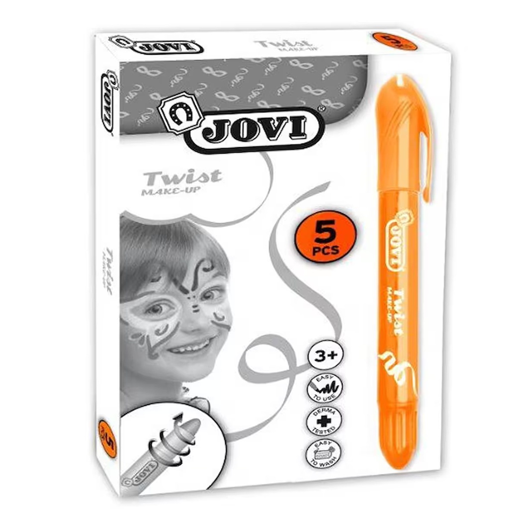 BARRA MAQUILLAJE JOVI TWIST FACE 5UD NARANJA 19104