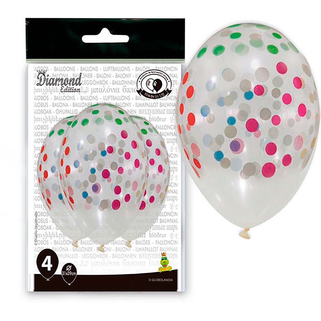 BOLSA 4 GLOBOS TRANS LUNARES COLO.