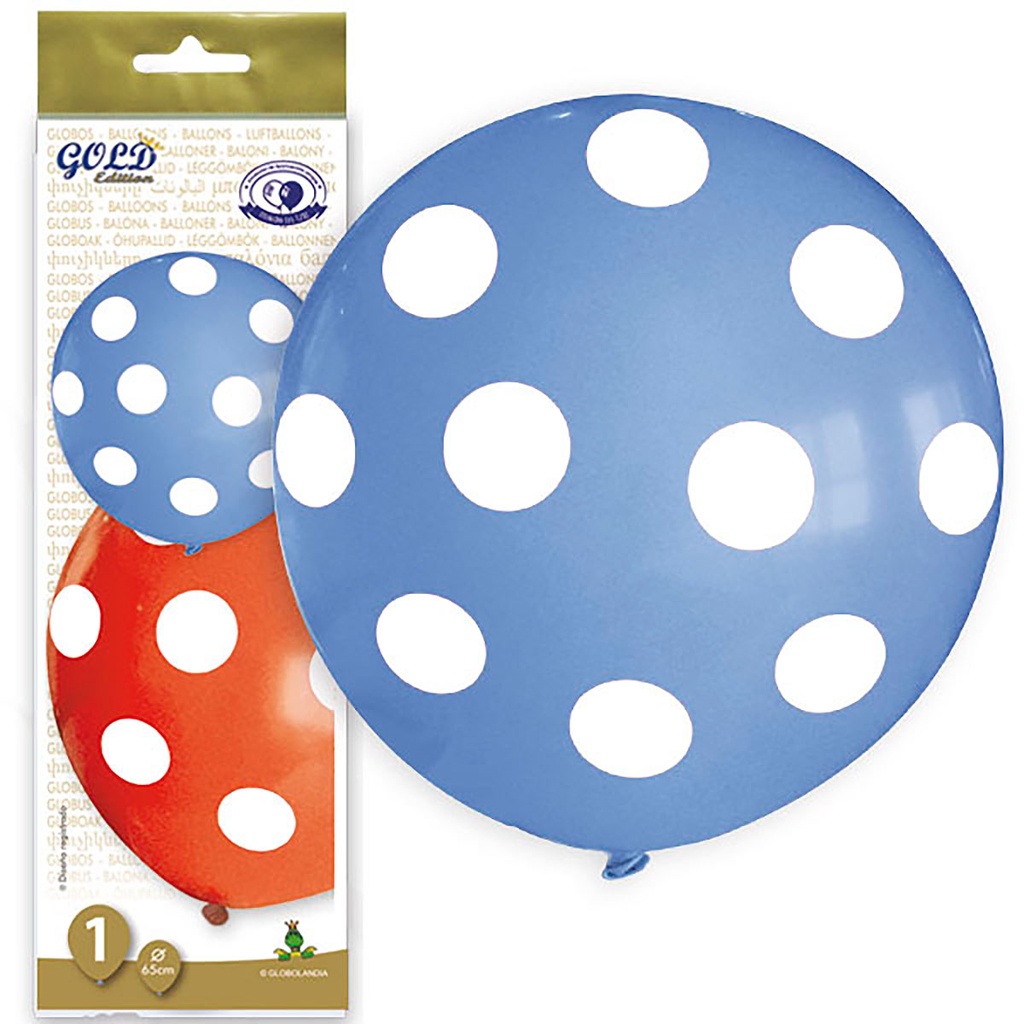 BOLSA 1 GLOBO 65CM LUNARES