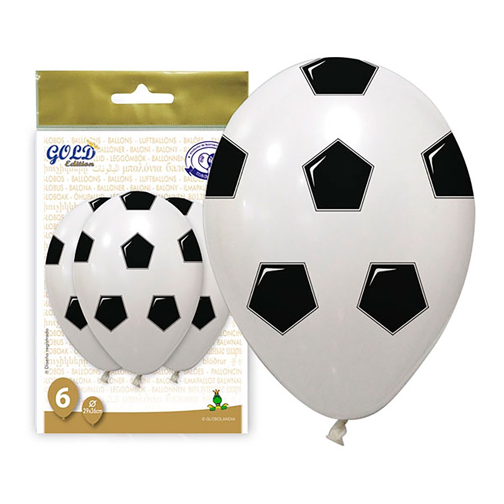 BOLSA 6 GLOBOS 12GPI TLP FUTBOL