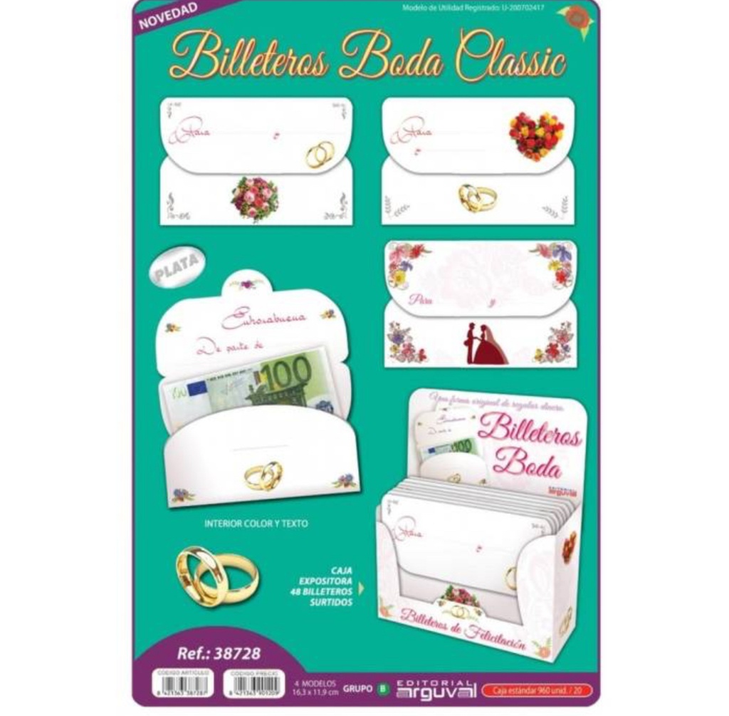 BILLETERO BODA 38728 CLASIC