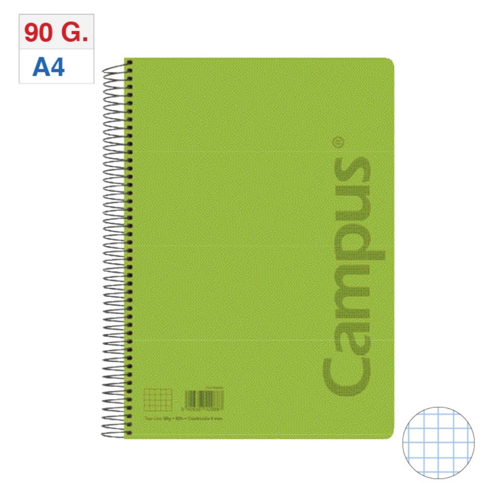 BLOC A4 T.PP 80H 90GR 4MM VERDE