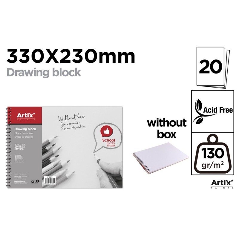 BLOC DIBUJO ESPIRAL LISO MP