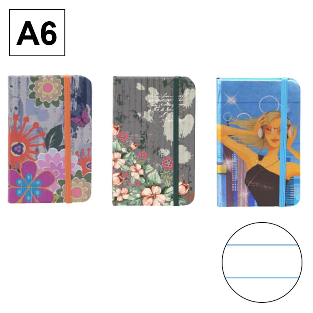 BLOC DISEÑO A6 C/GOMA