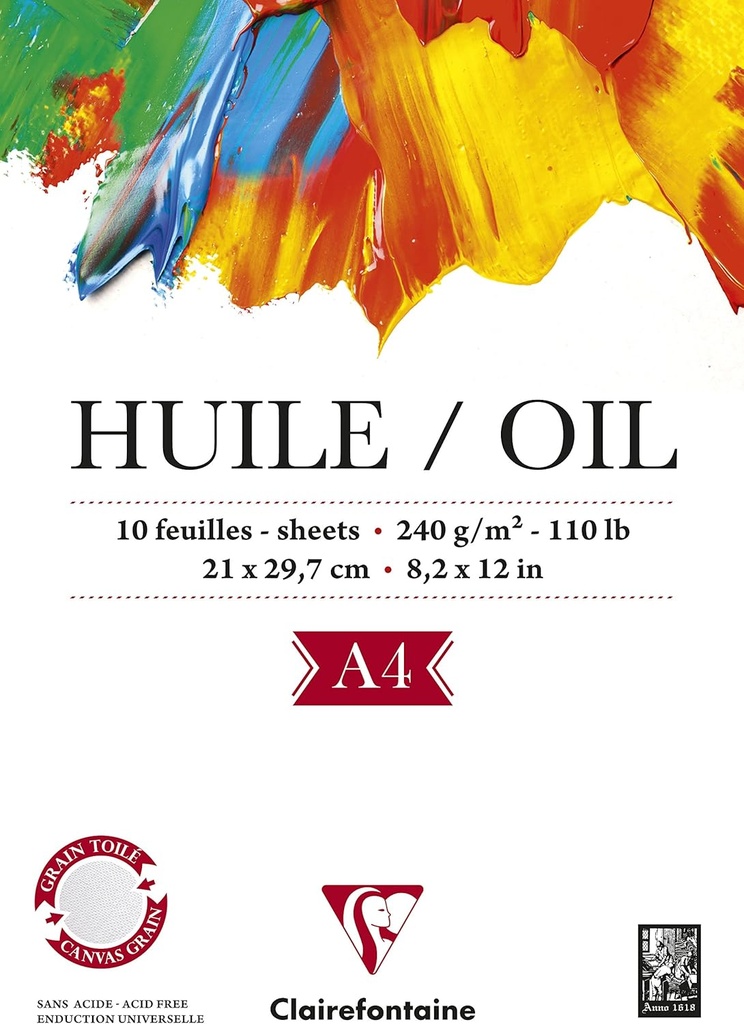 BLOC OLE.240G 10H ENCOLADO A4 96311C