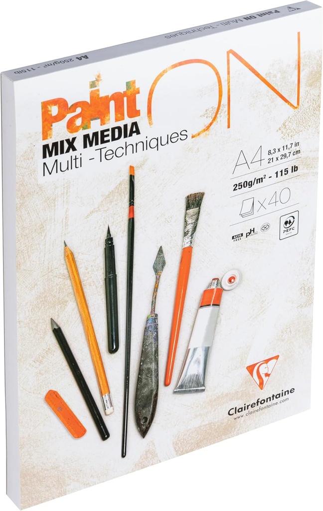 BLOC PAINT'ON A4 40H ENCL 250G 96537C