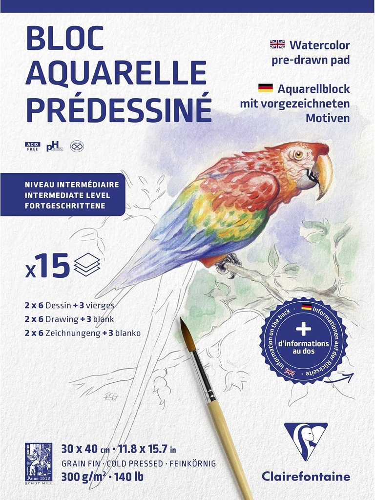 BLOC PRED.ANIMA.15H 300G 30X40 975725C