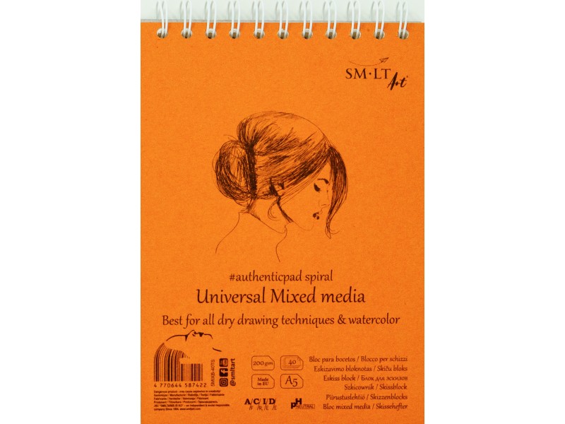 BLOC UN.A5 40H 200G 5MIXB-40TS