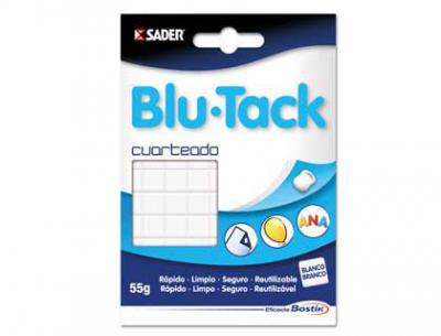 BLU-TACK BLANCO CUARTEADO 55GR
