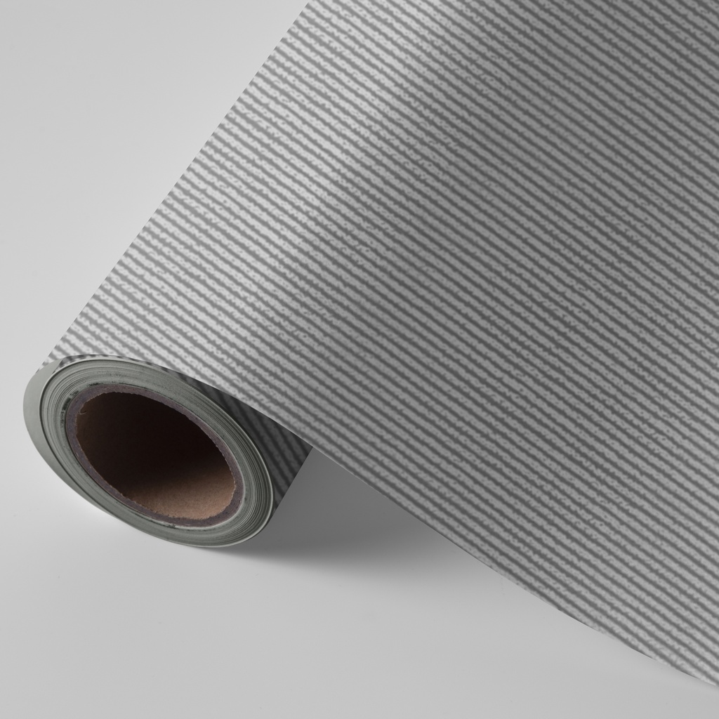 BOBINA PAP.REG.62 RAYAS PLATA