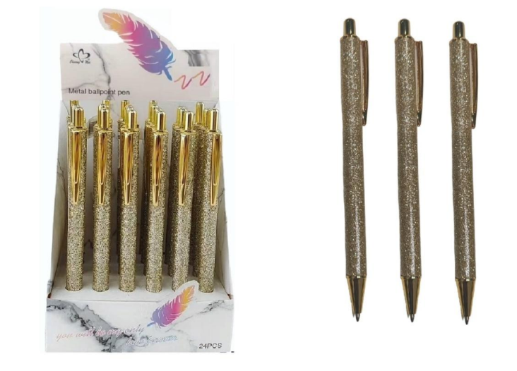 BOLIGRAFO METAL PULSADOR GRABADO 5619