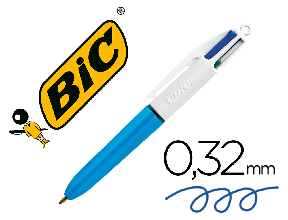 BOLIGRAFO BIC 4 COLORES MINI CLAS.