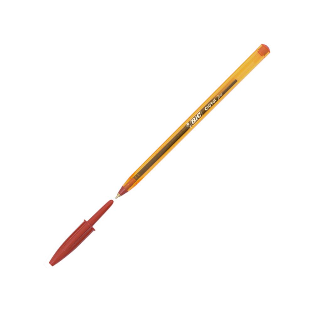 BOLÍGRAFO TINTA ACEITE BIC CRISTAL FINE ROJO