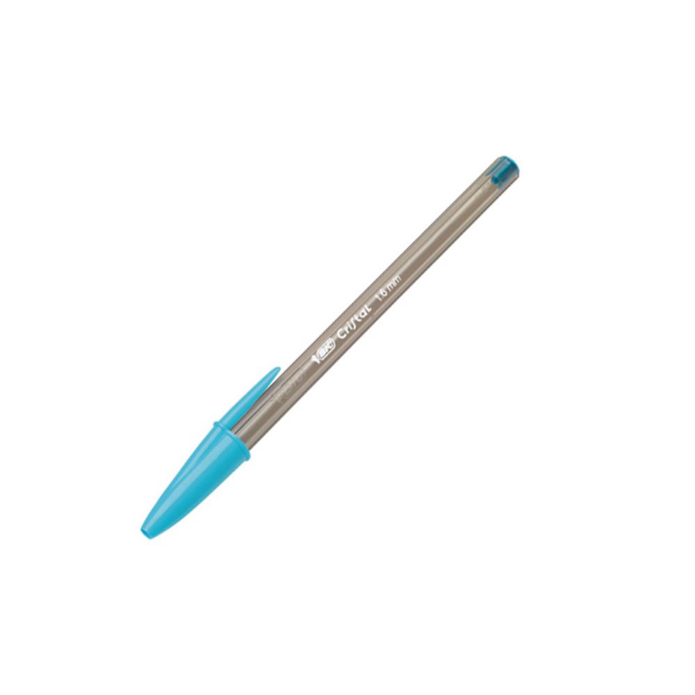 BOLÍGRAFO TINTA ACEITE BIC CRISTAL FUN AZUL TURQUESA