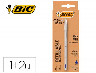 BOLIGRAFO BIC RENEW AZUL+RECAM