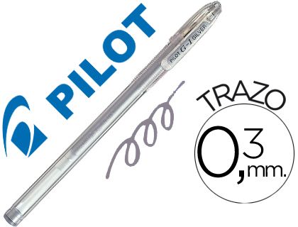 BOLIGRAFO PILOT G-1 PLATA