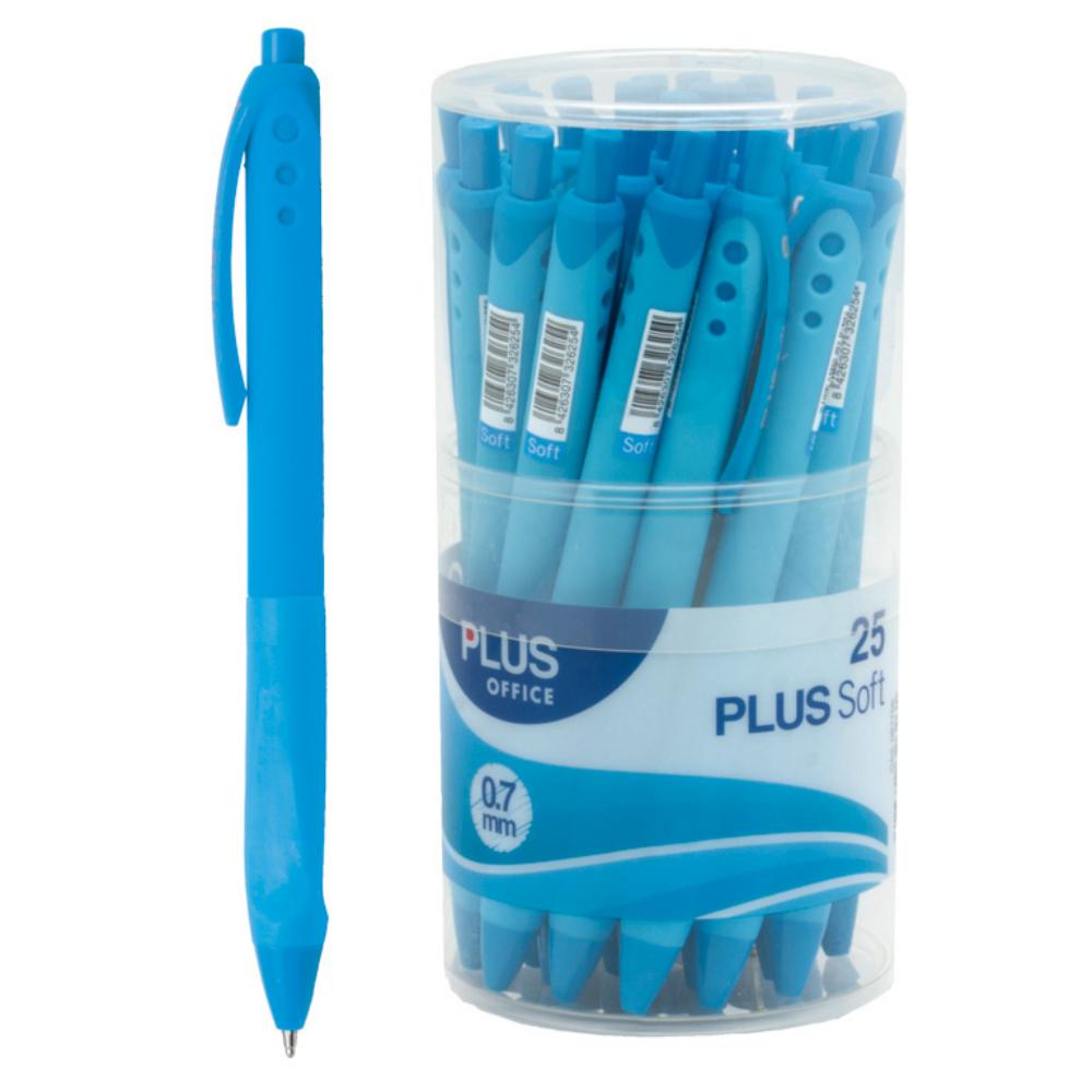 BOLIGRAFO PLUS SOFT 2 AZUL CLA