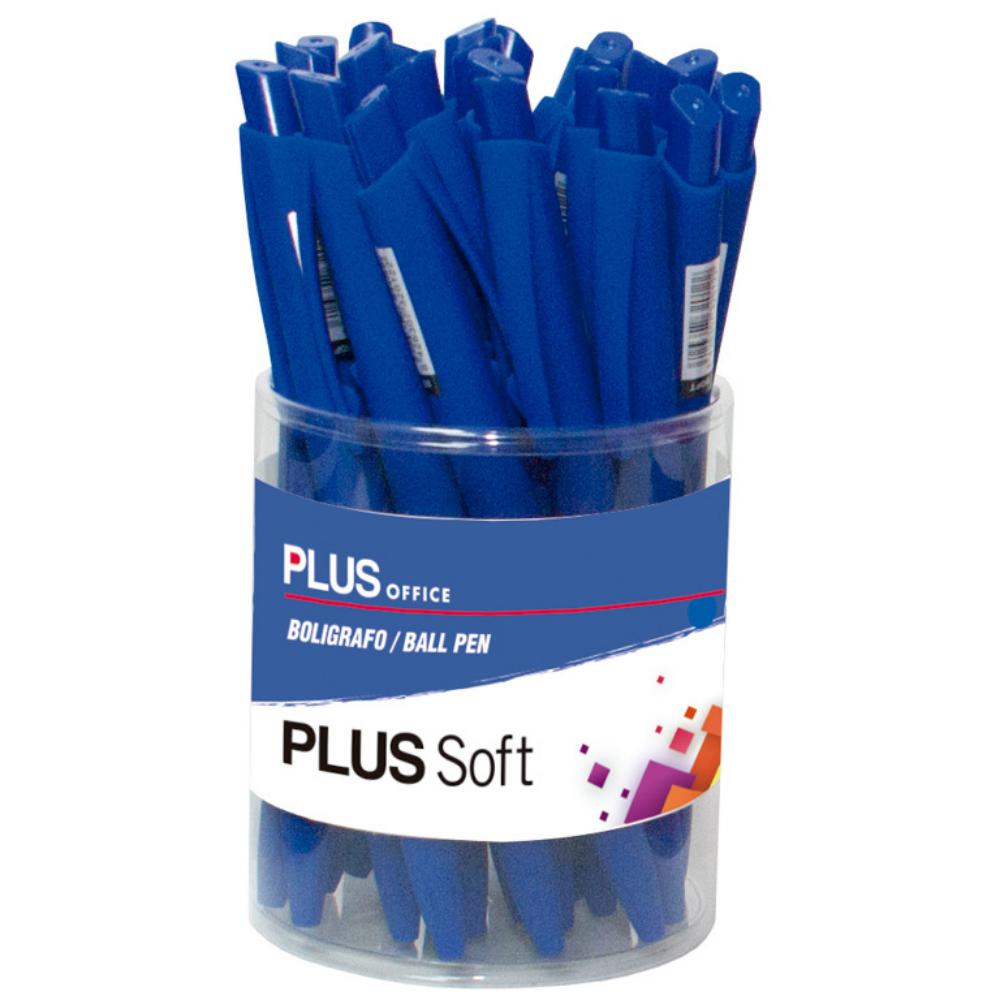 BOLÍGRAFO TINTA FLUIDA VISCOSA PLUS SOFT AZUL