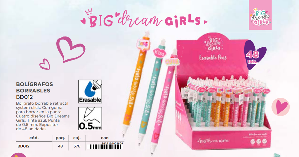 BOLIGRAFOS BORRABLES BD012