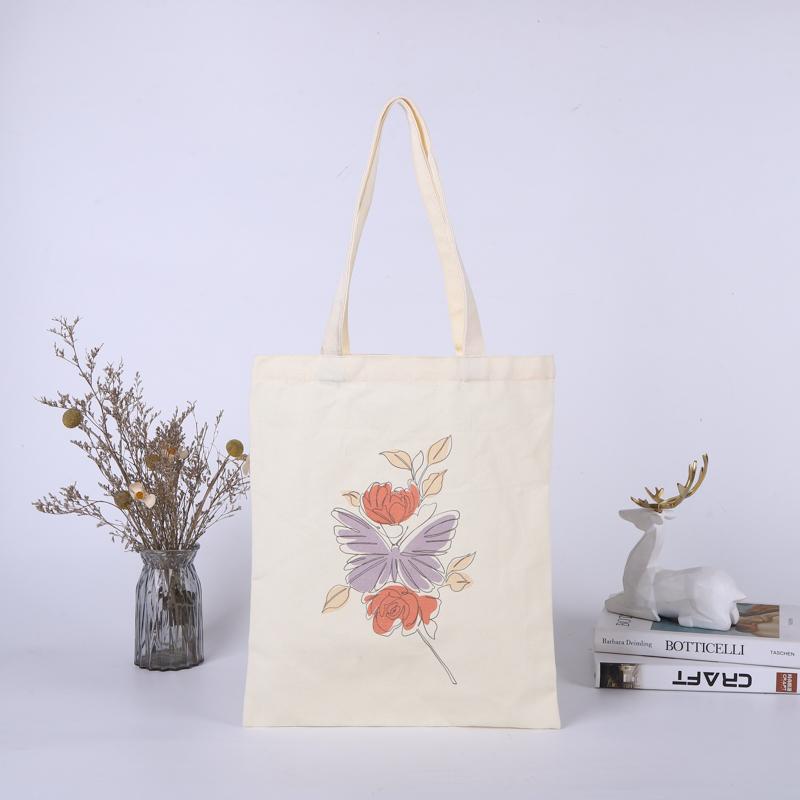 BOLSA CANVAS 40x35 DISEÑO FLOR