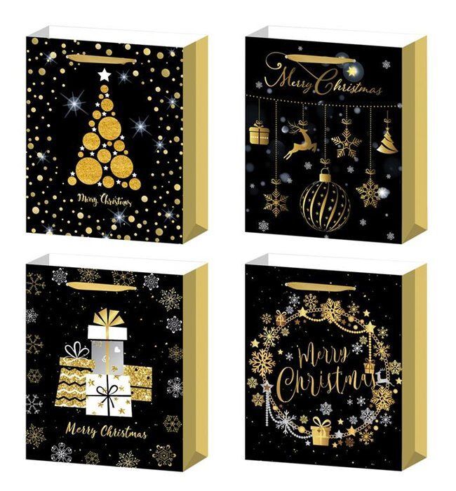 BOLSA GRA.NAVIDAD GOLDEN BLACK