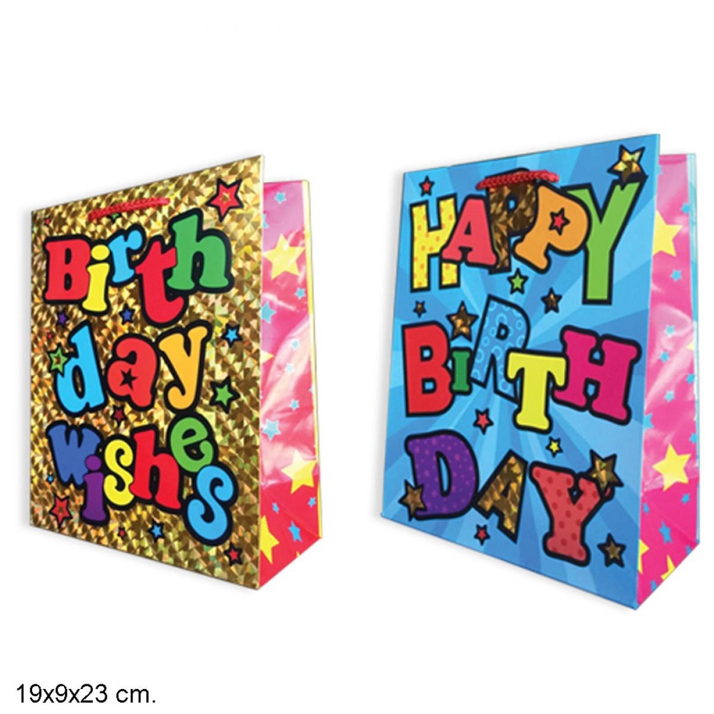BOLSA HOLOGRAFICA CUMPLEAÑOS