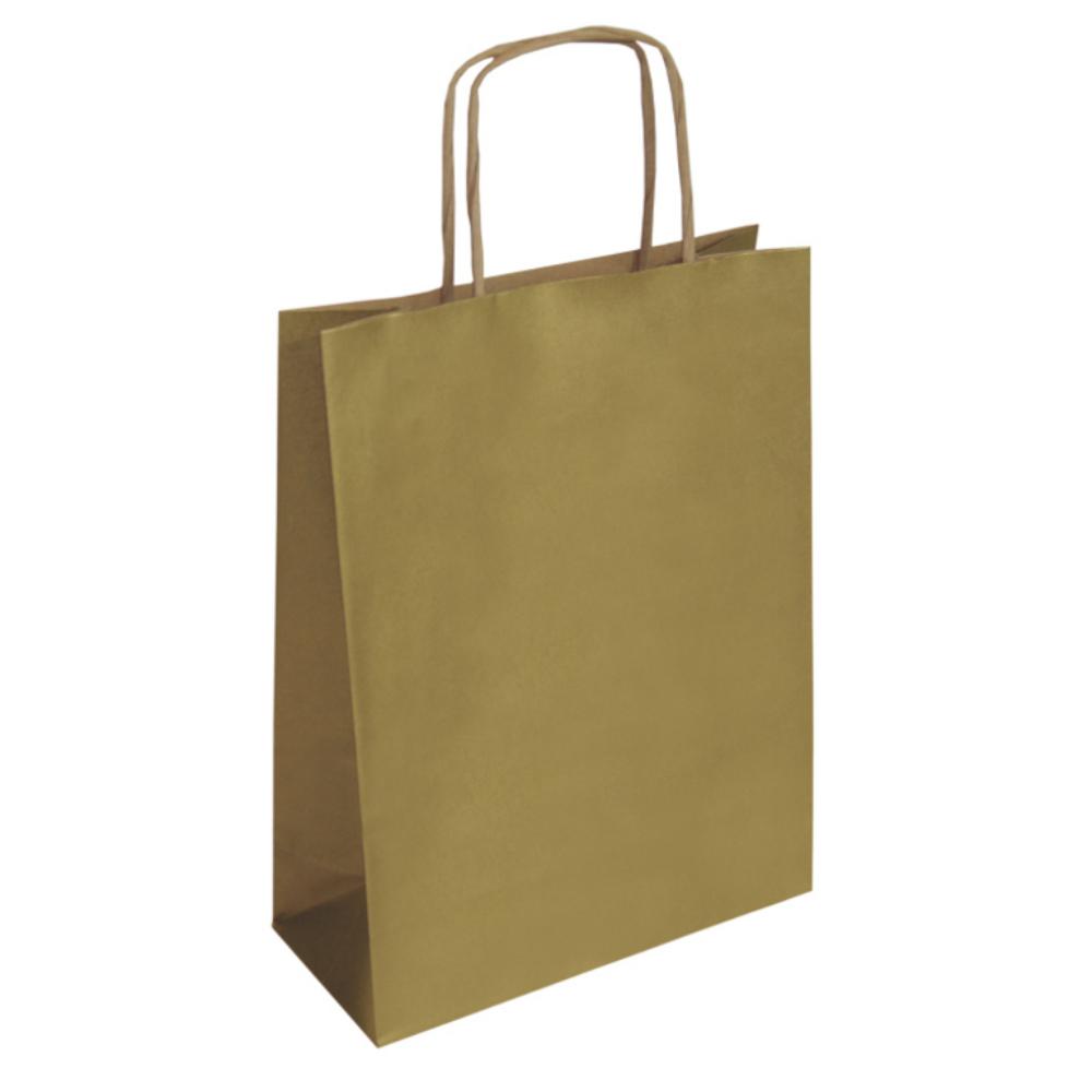 BOLSA PAPEL KRAFT 32*12*42 ORO