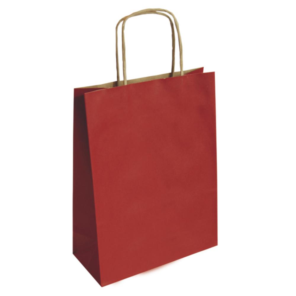 BOLSA PAPEL KRAFT 35*14*44 ROJ