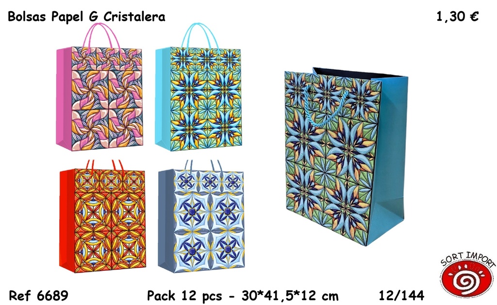 BOLSAS PAPEL G CRISTALERIA 6689